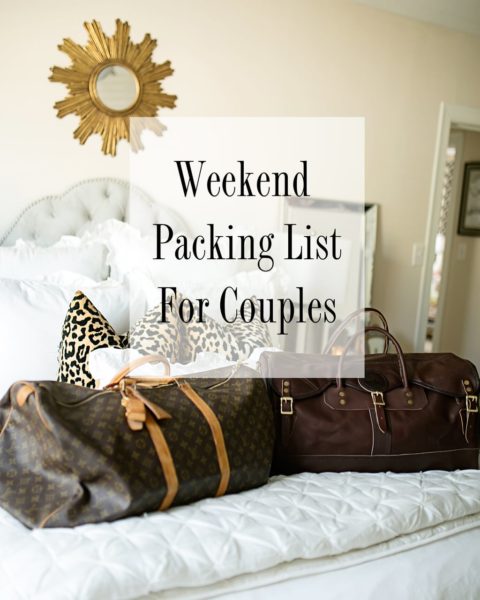 Weekend Packing List for Couples