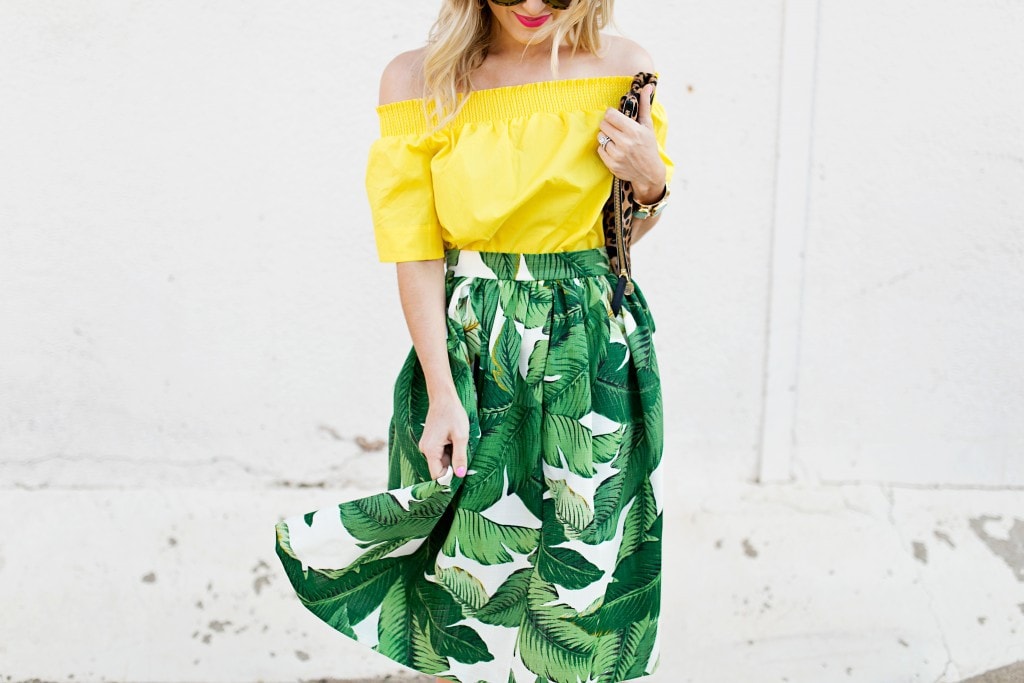 Palm Print Skirt | Chronicles of Frivolity