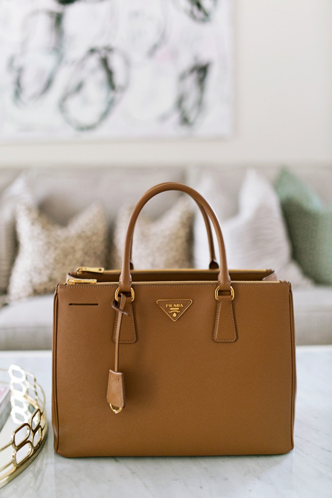 saffiano double tote