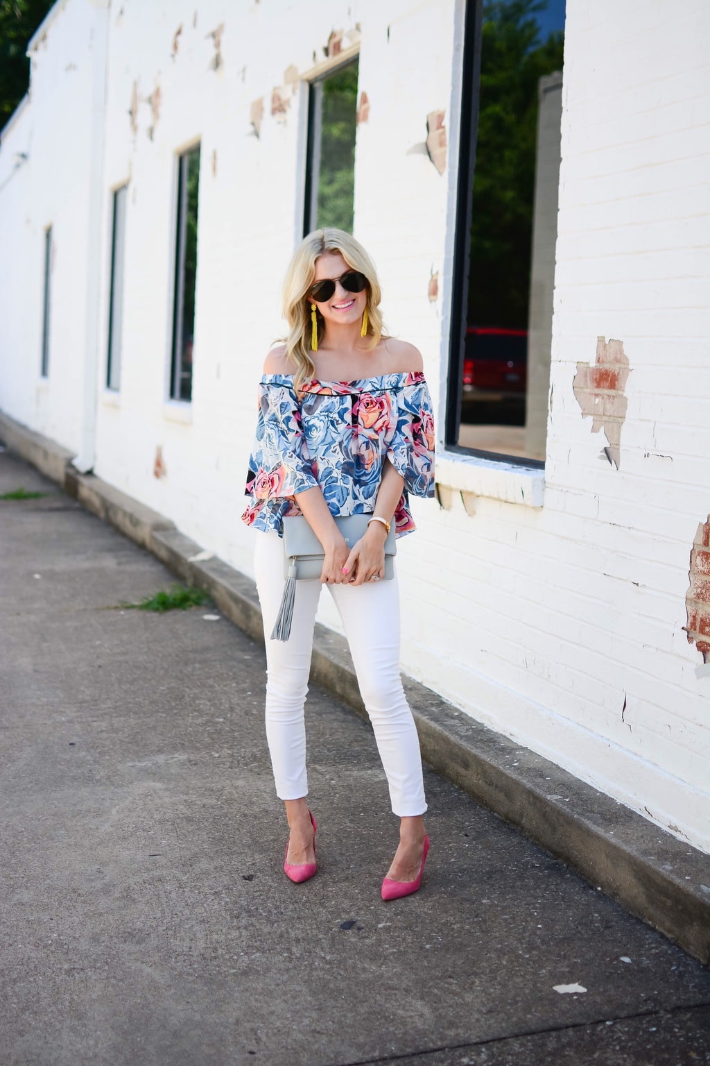 Floral Off-The-Shoulder Top | Chronicles of Frivolity