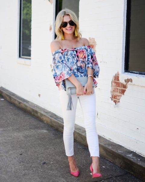 Floral Off-The-Shoulder Top