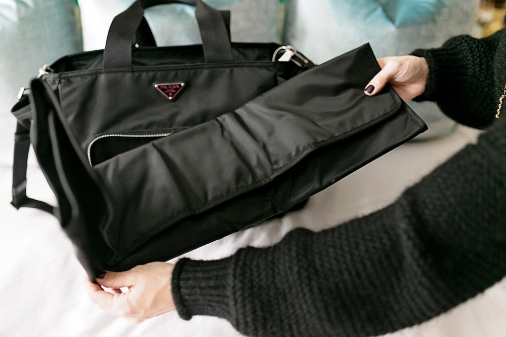 prada diaper bag