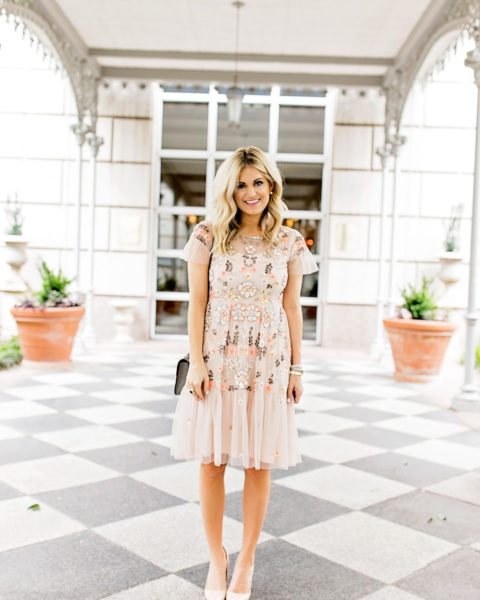 Designer Dupe Dress for a Spring Wedding