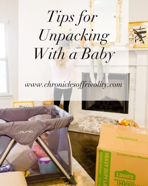 Tips for Unpacking With a Baby