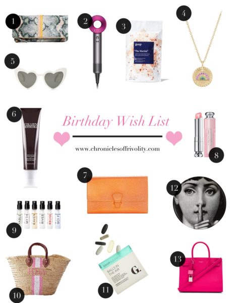 Birthday Wish List