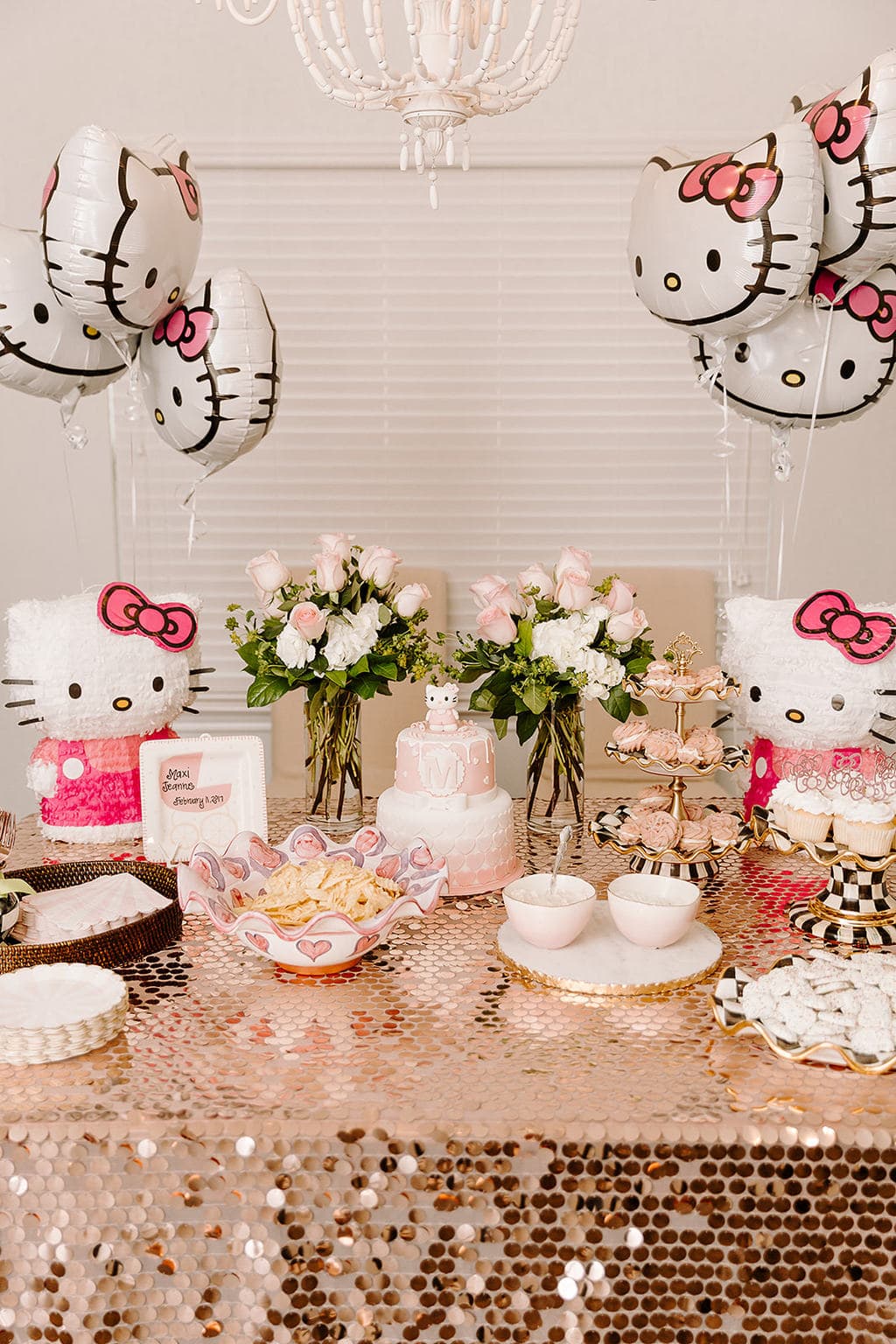 Hello kitty birthday dress for 2 year old discount