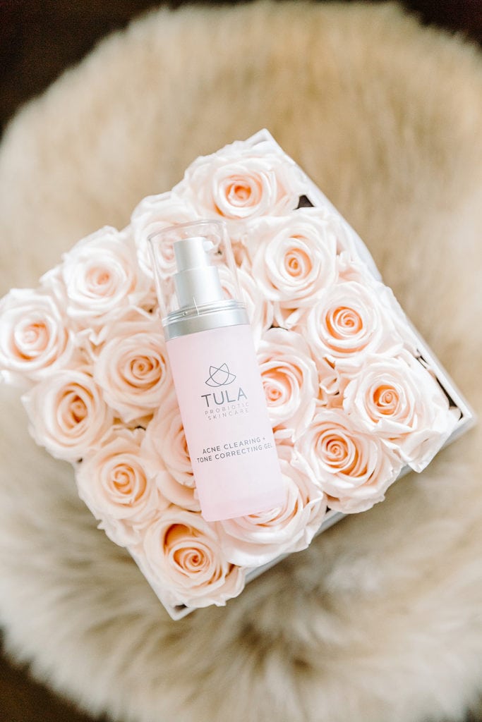 Tula Acne Gel on Flowers