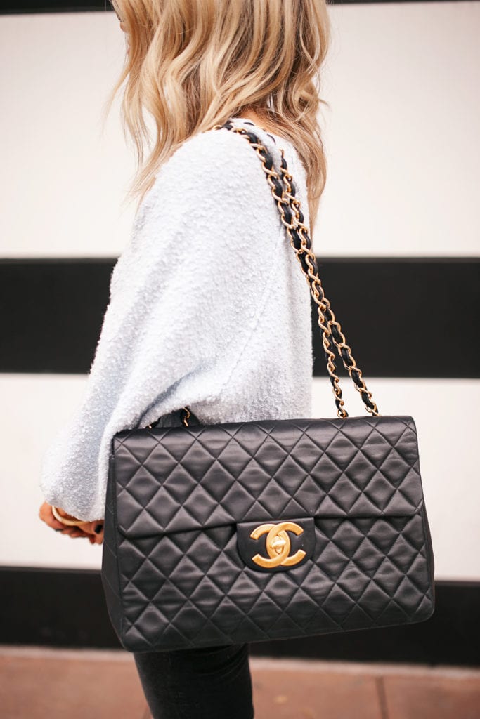 black flap chanel bag