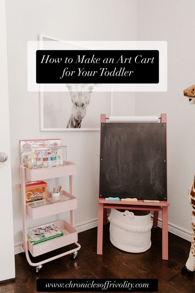 How to Make an How to Make an Art Cart for Your Toddler