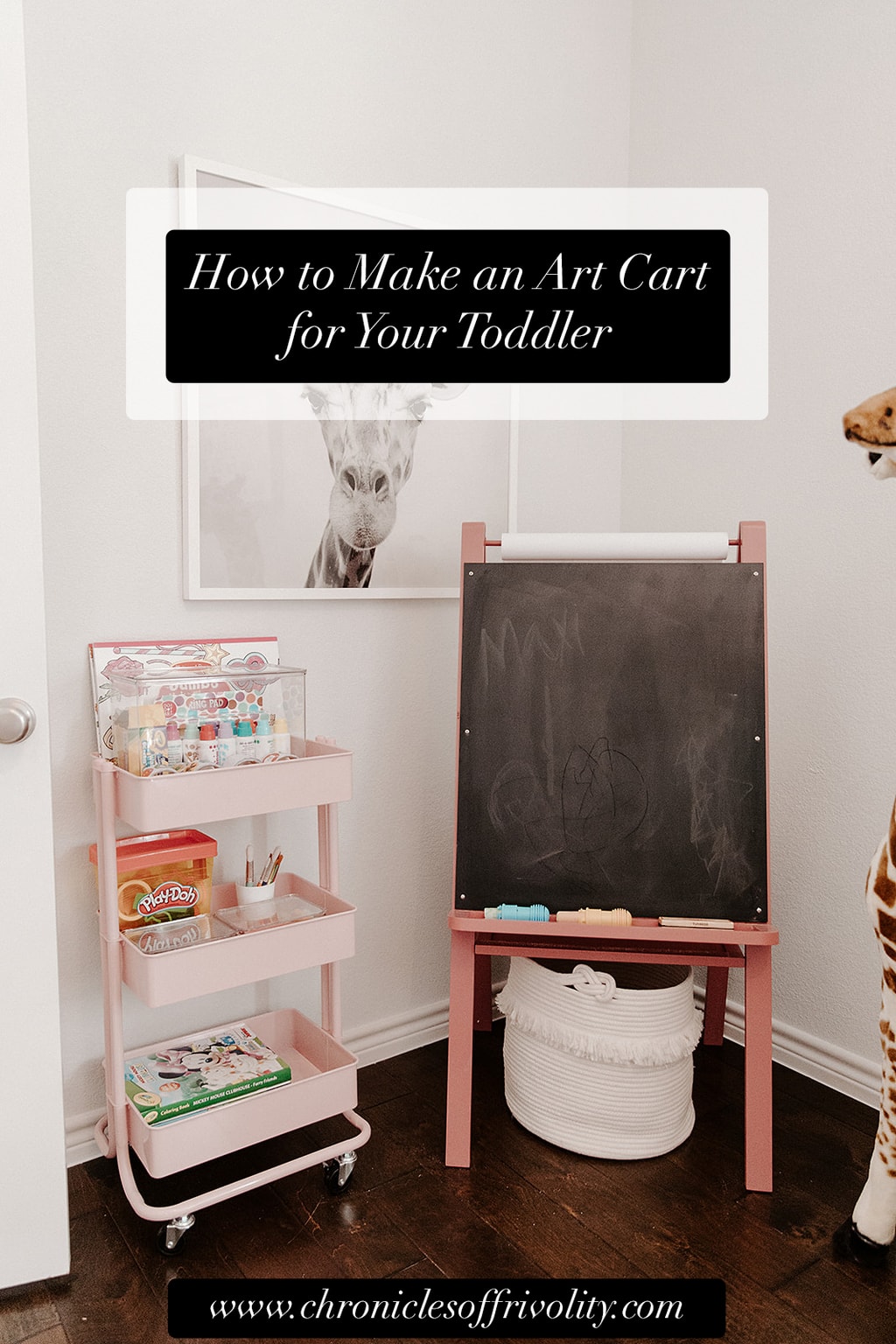 How to Set up an Art Cart for Kids