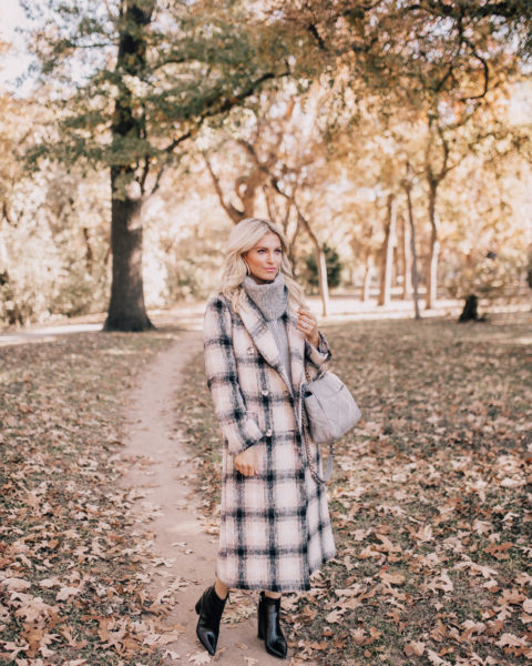 THE Topshop Plaid Coat