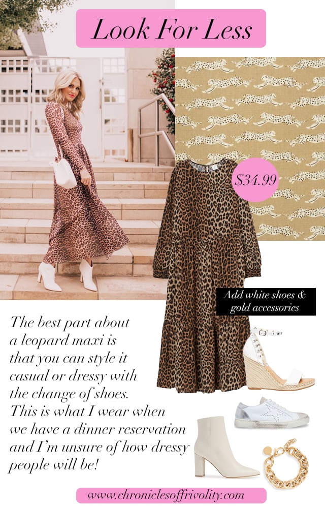 Look for Less: Leopard Dress | Chronicles of Frivolity