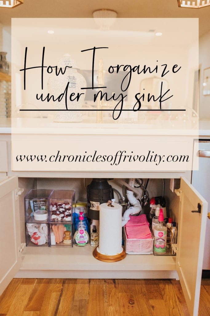 How to organize under your kitchen sink