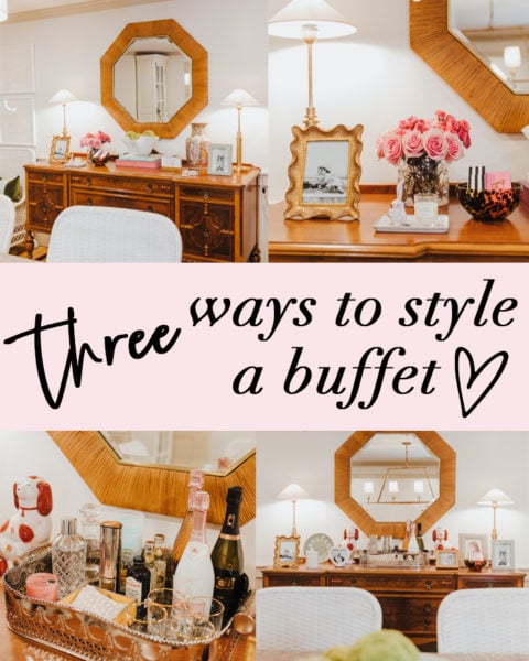 Three Ways to Style Your Buffet
