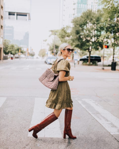 Olive Dress for Fall