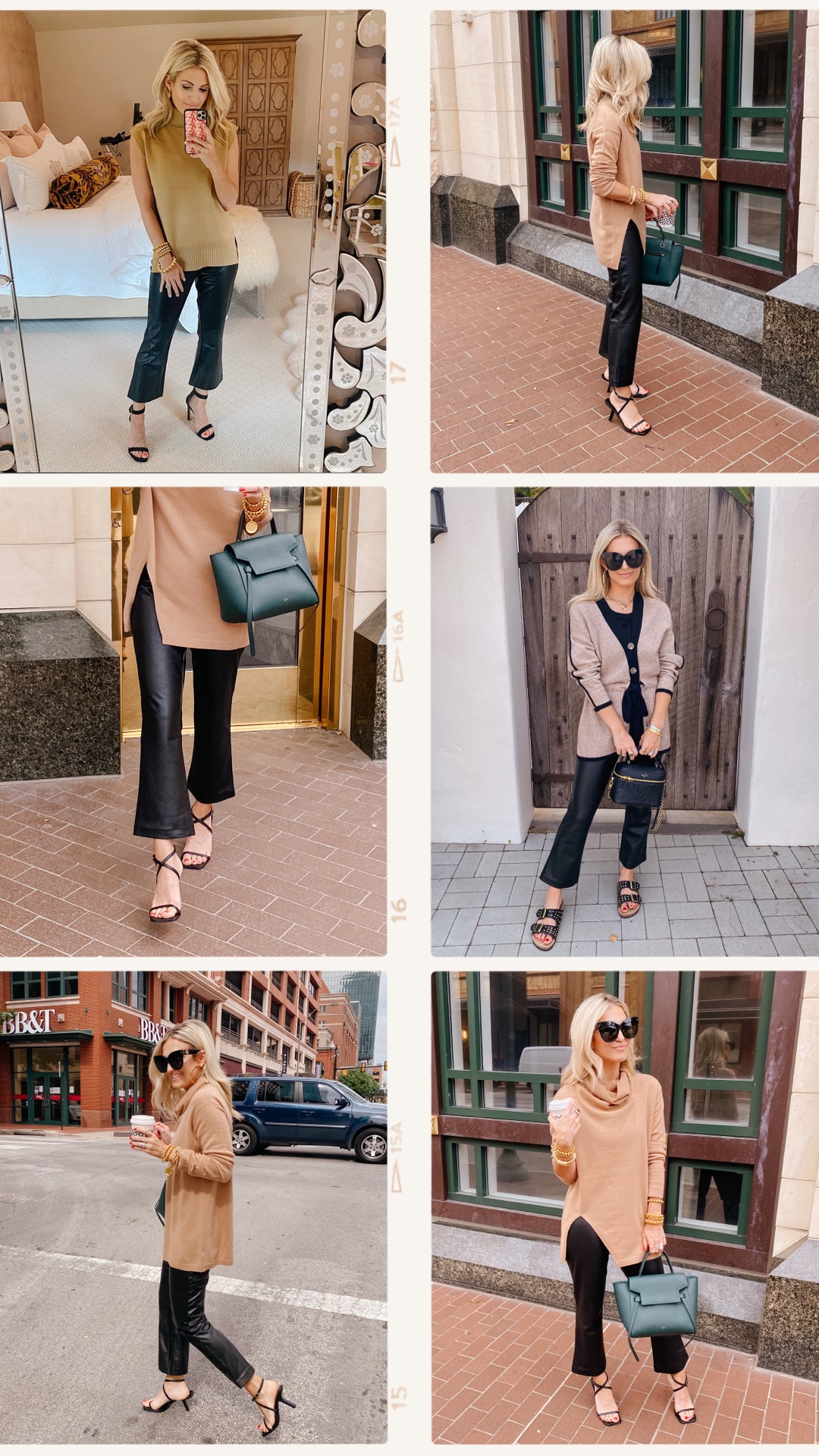 How to Style Cropped Leather Pants